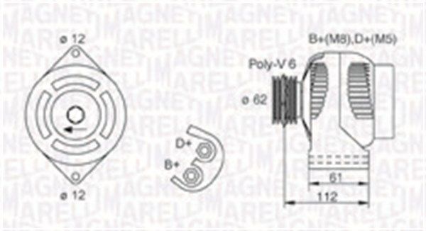 MAGNETI MARELLI Laturi 063731884010